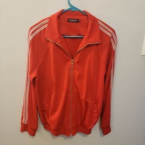Fashion Nova Zip Up Jacket.  Red size Small